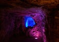 Interior shot of the Casemates de la PÃÂ©trusse in Luxembourg Royalty Free Stock Photo