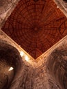 Interior shot of ceiling of ancient famous historical Umayyad Palace , Amman, Jordan. Royalty Free Stock Photo