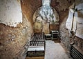 Interior shot of a cell at the Eastern State Penitentiary in Philadelphia, Pennsylvania Royalty Free Stock Photo