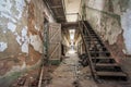 Interior shot of the Eastern State Penitentiary in Philadelphia, Pennsylvania Royalty Free Stock Photo