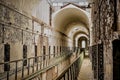 In an interior shot of the Eastern State Penitentiary in Philadelphia, Pennsylvania Royalty Free Stock Photo