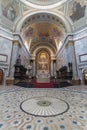 Interior shot of the Esztergom Basilica in Hungary