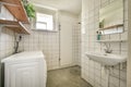 shower room and laundy at home