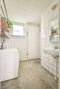 shower room and laundy at home