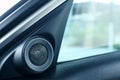 Interior side door speaker in modern car Royalty Free Stock Photo