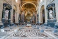 Interior sight in the Basilica of Saint John Lateran San Giovanni in Laterano in Rome, Italy. May-25-2019 Royalty Free Stock Photo