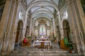 Interior sight from Church of Nostra Signora del Sacro Cuore in Piazza Navona, Rome, Italy. Royalty Free Stock Photo