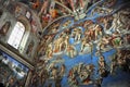 The interior of the Sistine Chapel at the Vatican Museums Royalty Free Stock Photo