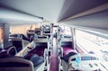 Interior of sleeper bus