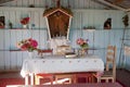 Interior small Church Amazonia Royalty Free Stock Photo