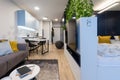 Interior of small modern apartment