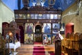 Interior of small orthodox church in Crete - Greece