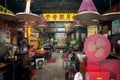 Interior of a small Taoist Temple on Tai Ping Shan Street, Sheung Wan, Hong Kong Island