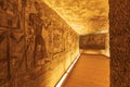Interior of the Small Temple at Abu Simbel, also known as the Temple of Hathor and Nefertari