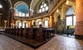 Interior of Sofia synagogue. Bulgaria. Royalty Free Stock Photo