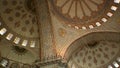 The interior space of the mosque of Sultan Suleyman. Istanbul