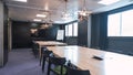 Interior of spacious bright modern boardroom in creative office