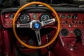 Interior of the sports car Maserati Ghibli AM115 by Campana, 1968.