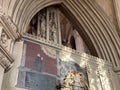 Interior of St Albans Cathedral, England, United Kingdom Royalty Free Stock Photo