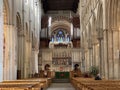 Interior of St Albans Cathedral, England, United Kingdom Royalty Free Stock Photo