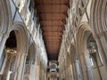 Interior of St Albans Cathedral, England, United Kingdom Royalty Free Stock Photo