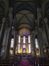 Interior of St.Antoin catholic church in Istanbul