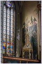 Interior of St Bavo Cathedral in Ghent, Belgium