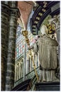 Interior of St Bavo Cathedral in Ghent, Belgium