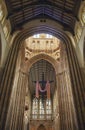 The interior of St Edmundsbury Cathedral in Bury St Edmunds, Suffolk