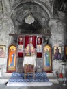 Interior of St.George Crossdomed Church above Dashbashi canyon in Tsalka region, Georgia, 26.07.2022.