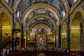 Interior of St John`s Co-Cathedral - Valletta, Malta Royalty Free Stock Photo