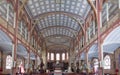 The interior of St. Louis Cathedral, Fort de France, in the French Caribbean island of Martinique Royalty Free Stock Photo