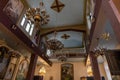 The interior of the St. Marys Syriac Orthodox Church in Bethlehem in the Palestinian Authority, Israel Royalty Free Stock Photo