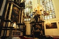 Interior of St. Michael and St. Gudula Cathedral, Brussels, Belgium Royalty Free Stock Photo