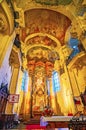 Interior St Nicholas Church, on March 5 in Prague, Czech Republic Royalty Free Stock Photo