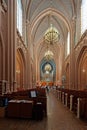 The interior of the St. Nicholas Roman Catholic Cathedral, House of Organ and Chamber Music in Kyiv, Ukraine