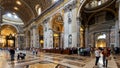 Interior of St Peter Basilica, Rome, Vatican, Italy Royalty Free Stock Photo