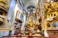 Interior of St. Peter church Peterskirche in Vienna, Austria