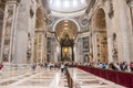 Interior of St. Peters Basilica, Vatican Royalty Free Stock Photo