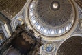 Interior of St. Peters Basilica, Vatican Royalty Free Stock Photo