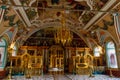 Interior of St. Sergius refectory church of Trinity Lavra of St. Sergius in Sergiev Posad, Russia Royalty Free Stock Photo