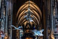 Interior of St. Stephen Cathedral Stephansdom in Stephansplatz in Vienna Austria Royalty Free Stock Photo