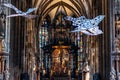 Interior of St. Stephen Cathedral Stephansdom in Stephansplatz in Vienna Austria