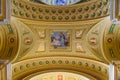 Interior of St. Stephen`s Basilica, a cathedral in Budapest, Hungary Royalty Free Stock Photo