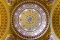 Interior of St. Stephen`s Basilica, a cathedral in Budapest, Hungary Royalty Free Stock Photo