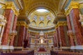 Interior of St. Stephen`s Basilica, a cathedral in Budapest, Hungary Royalty Free Stock Photo