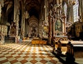 Interior of St. Stephens Cathedral, Vienna, Austria Royalty Free Stock Photo