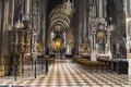 Interior of St. Stephens Cathedral in Vienna Royalty Free Stock Photo