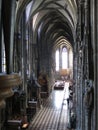 Interior of St. Stephens cathedral in Vienna Royalty Free Stock Photo