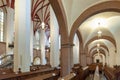 Interior of St Thomas Church Thomaskirche, a Lutheran church in Leipzig, Germany Royalty Free Stock Photo